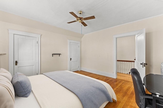 51 Gifford St, Brockton, MA 02301 - bedroom featuring wood finished floors, baseboards, and ceiling fan