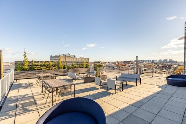 156 Porter St Unit 434, Boston, MA 02128 - view of patio with a view of city