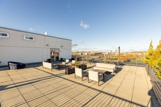 156 Porter St Unit 434, Boston, MA 02128 - view of patio / terrace featuring outdoor lounge area