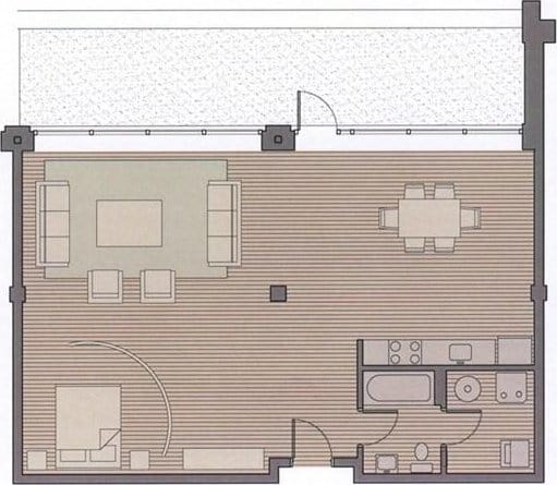 156 Porter St Unit 434, Boston, MA 02128 - view of floor plan / room layout