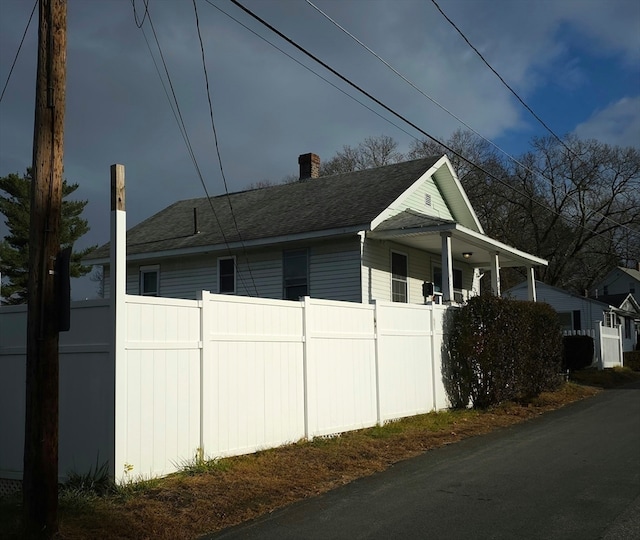 view of side of home