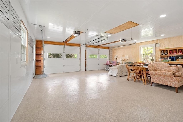 481 W Townsend Rd, Lunenburg, MA 01462 - garage featuring recessed lighting and a garage door opener