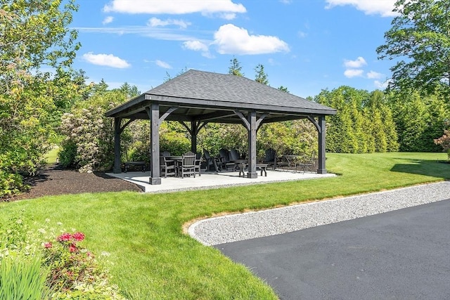 481 W Townsend Rd, Lunenburg, MA 01462 - view of home's community with a gazebo, a lawn, and a patio area
