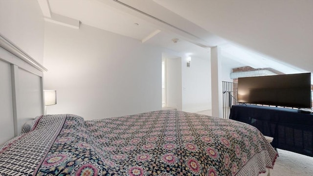 52 Sanborn St Unit 408, Reading, MA 01867 - carpeted bedroom with vaulted ceiling