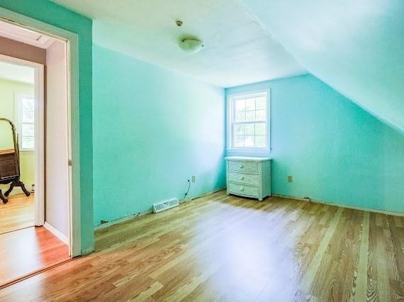 230 2nd St, Stoughton, MA 02072 - additional living space featuring wood finished floors and vaulted ceiling