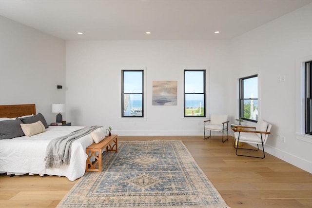 bedroom featuring hardwood / wood-style flooring