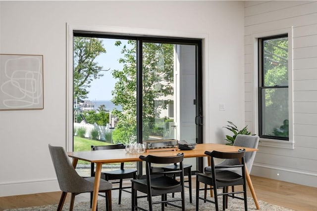 dining room featuring hardwood / wood-style floors