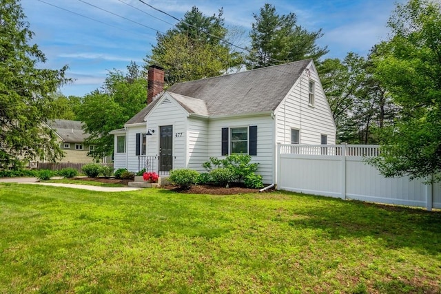 477 Laws Brook Rd, Concord, MA 01742 - cape cod-style house featuring a chimney and roof with shingles