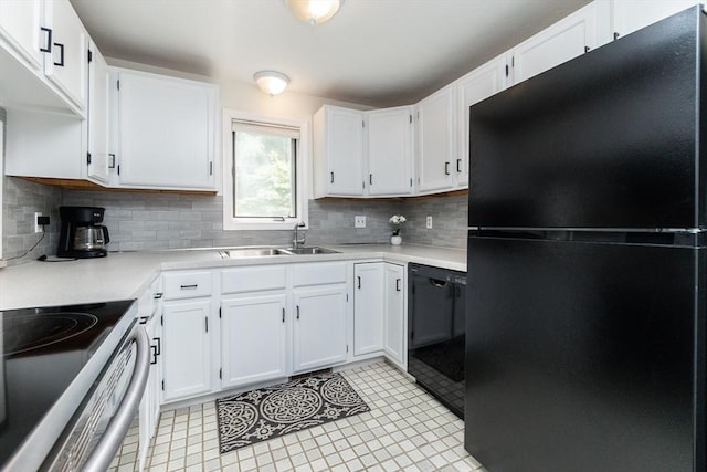 24 Coventry Rd Unit 24, Grafton, MA 01519 - kitchen featuring black appliances, decorative backsplash, light countertops, and white cabinets
