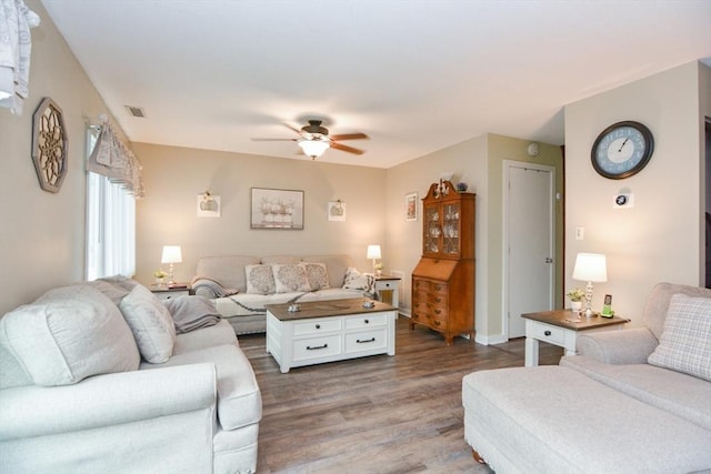 503 Dongary Rd Unit 503, Easton, MA 02375 - living room with a ceiling fan and wood finished floors