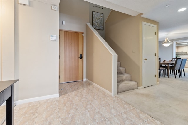 view of tiled entryway