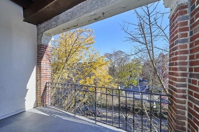 view of balcony