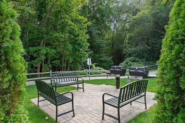 11 Cushing Pl Unit 106, Chelmsford, MA 01824 - view of property's community with a yard and a wooded view