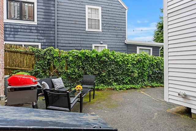 218 Washington St Unit 5, Marblehead, MA 01945 - view of patio featuring an outdoor living space