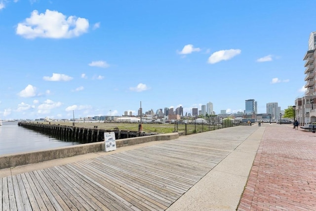 42 8th St Unit 1301, Boston, MA 02129 - view of property's community featuring a water view and a skyline view