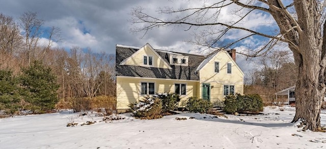 view of cape cod house