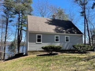 exterior space with a yard