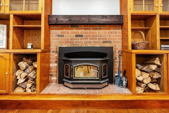 262 Homestead Ave, Rehoboth, MA 02769 - detailed view of a wood stove and built in features