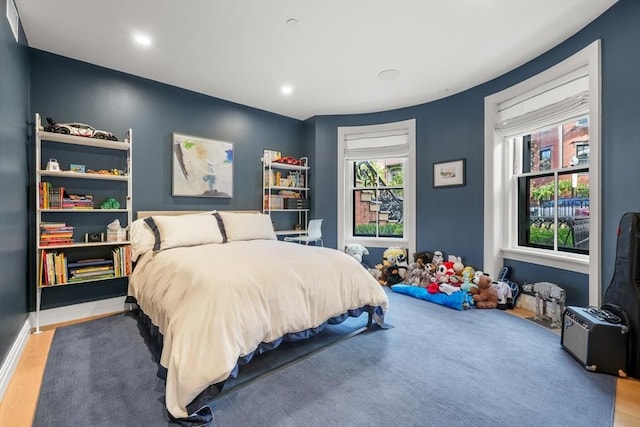 30 Concord Sq Unit 1, Boston, MA 02118 - bedroom with recessed lighting and wood finished floors