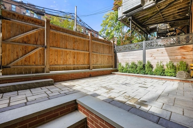 30 Concord Sq Unit 1, Boston, MA 02118 - view of patio with fence