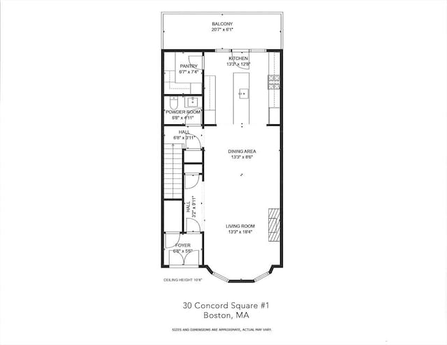 30 Concord Sq Unit 1, Boston, MA 02118 - plan