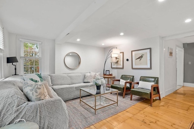 11 Congress St, Newburyport, MA 01950 - living area featuring wood-type flooring and recessed lighting