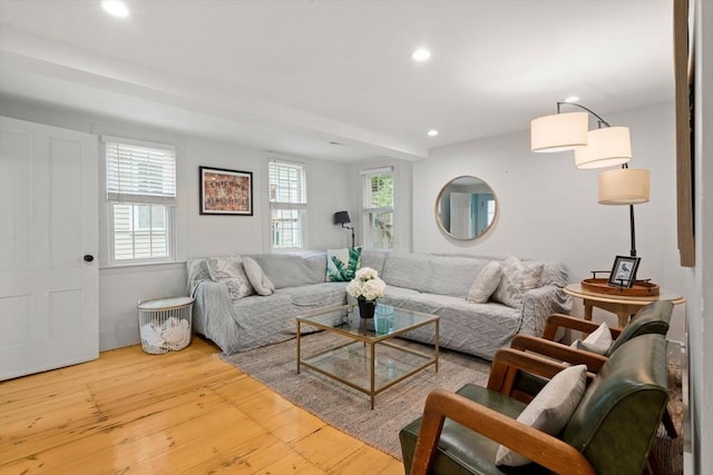 11 Congress St, Newburyport, MA 01950 - living room with recessed lighting and hardwood / wood-style floors