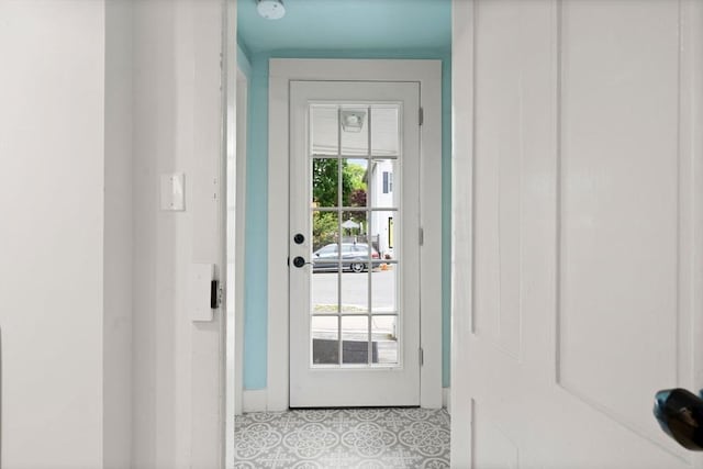 11 Congress St, Newburyport, MA 01950 - entryway with baseboards and light tile patterned flooring