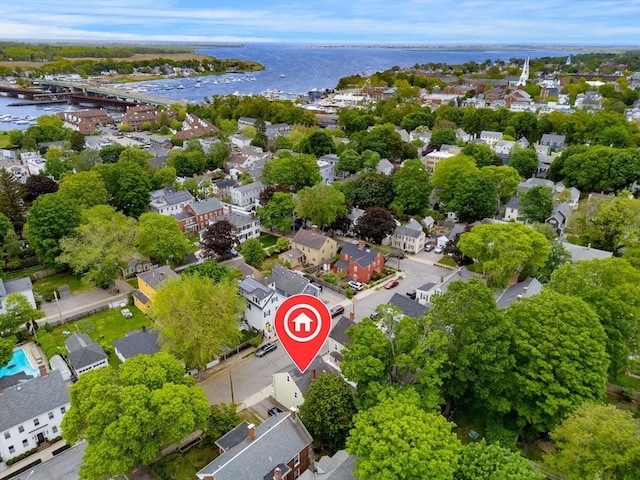11 Congress St, Newburyport, MA 01950 - aerial view of residential area featuring a nearby body of water