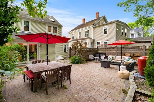 11 Congress St, Newburyport, MA 01950 - view of patio featuring an outdoor hangout area and outdoor dining space