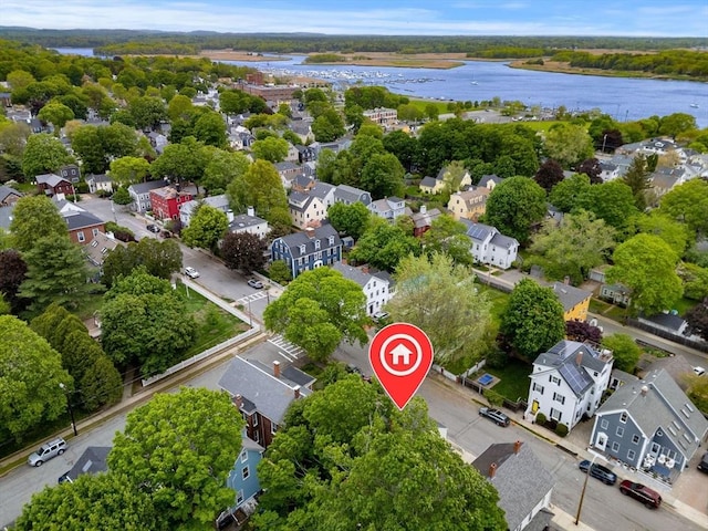 11 Congress St, Newburyport, MA 01950 - aerial view of residential area featuring a large body of water