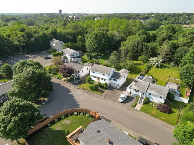34 Buena Vista Ave, Salem, MA 01970 - bird's eye view of a heavily wooded area