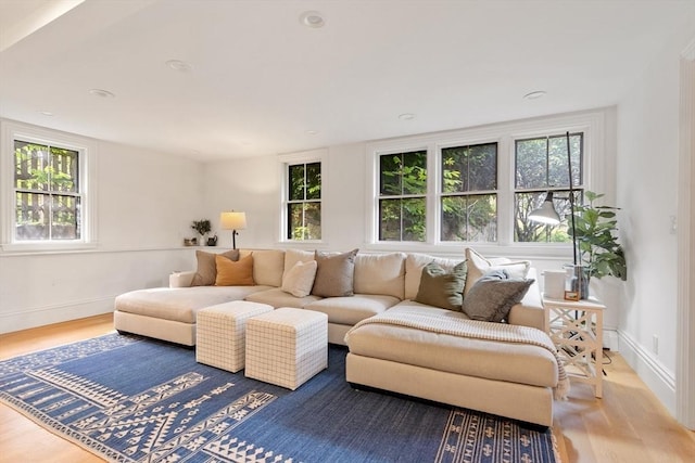 23 Centre Ave, Belmont, MA 02478 - living area featuring wood finished floors and baseboards