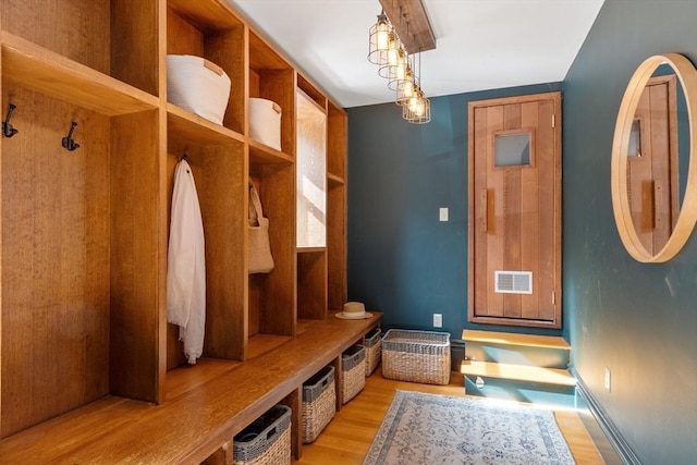23 Centre Ave, Belmont, MA 02478 - mudroom with light wood-style flooring and baseboards