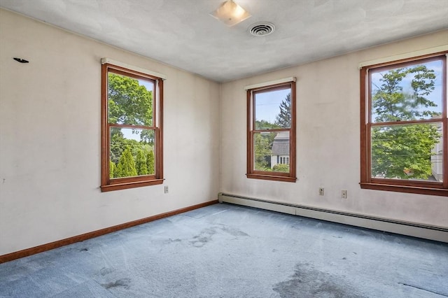 3 Westview Ter, Woburn, MA 01801 - spare room with carpet, healthy amount of natural light, and a baseboard radiator