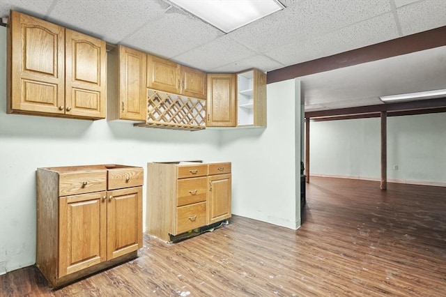 3 Westview Ter, Woburn, MA 01801 - kitchen with a paneled ceiling and wood finished floors