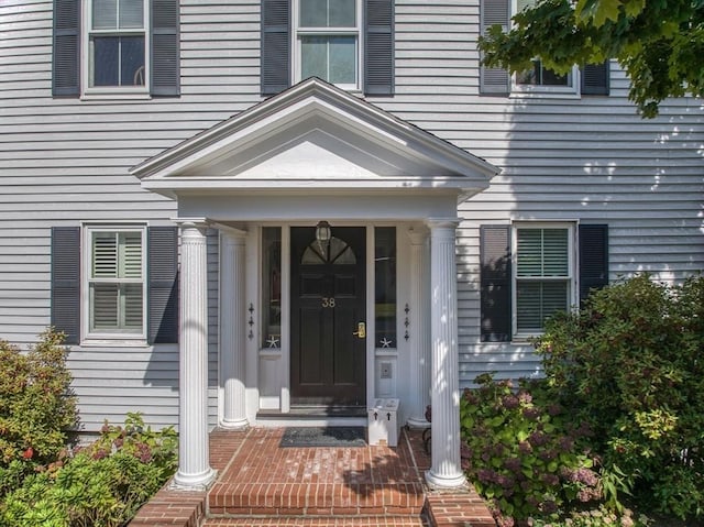 38 Moseley Ave Unit 5, Newburyport, MA 01950 - view of exterior entry with a porch