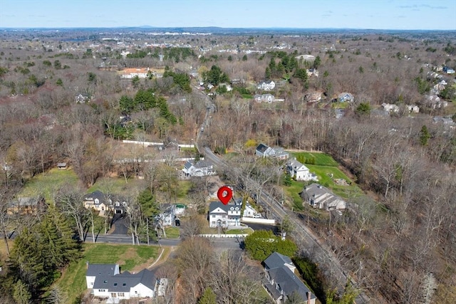 aerial view featuring a residential view