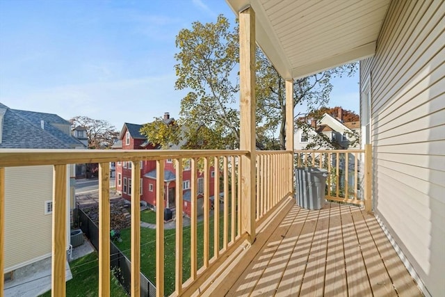 17 Magnolia Sq, Boston, MA 02125 - wooden terrace featuring cooling unit and a yard