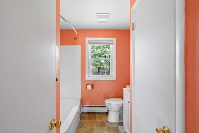 8 Grandview St, South Hadley, MA 01075 - bathroom featuring a baseboard heating unit, vanity, and shower / bathtub combination