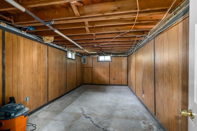 8 Grandview St, South Hadley, MA 01075 - basement featuring wood walls