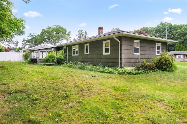 8 Grandview St, South Hadley, MA 01075 - back of property with a chimney