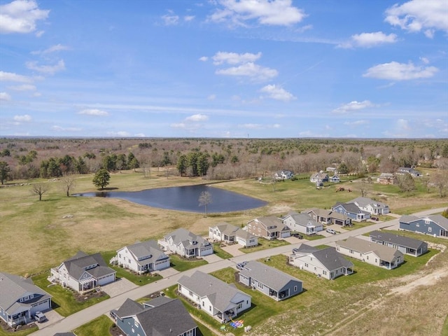 57 Sophia Dr, Rehoboth, MA 02769 - aerial view featuring a water view and a residential view