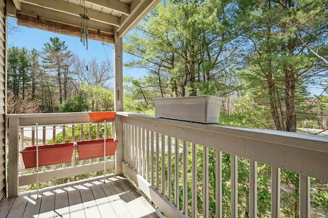 view of balcony