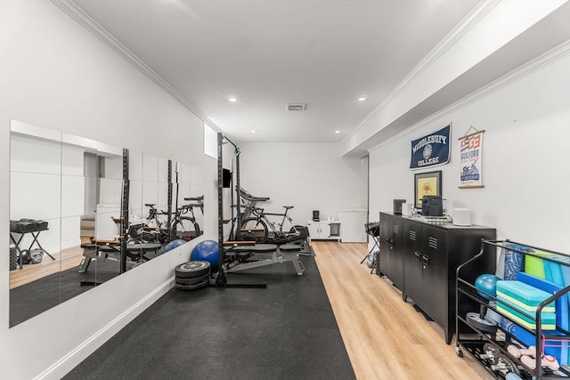 172 Orchard St Unit 172, Watertown, MA 02472 - workout area with crown molding and recessed lighting