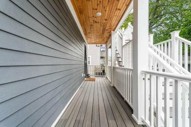 172 Orchard St Unit 172, Watertown, MA 02472 - wooden deck with stairway