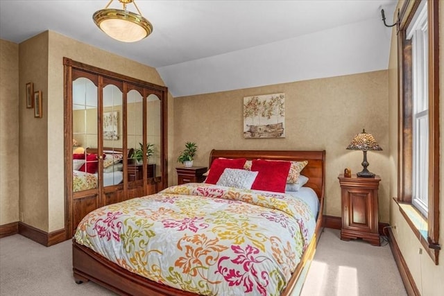 100 Williams Ave, Boston, MA 02136 - carpeted bedroom with vaulted ceiling and a closet