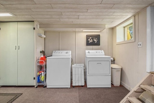 100 Williams Ave, Boston, MA 02136 - laundry room featuring separate washer and dryer and carpet flooring
