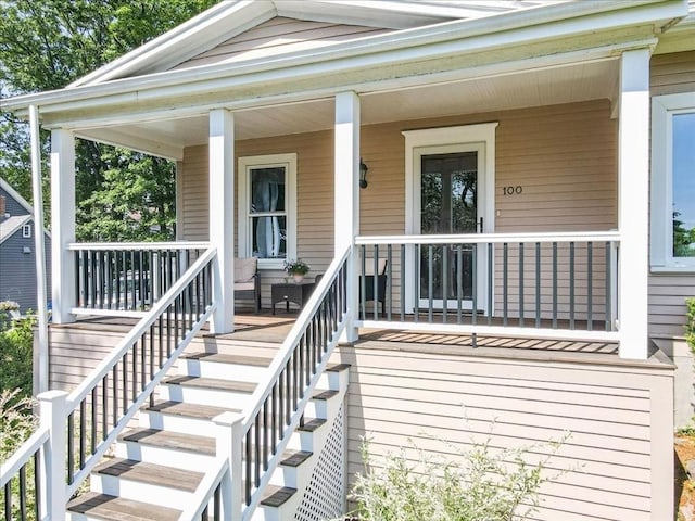 100 Williams Ave, Boston, MA 02136 - wooden porch with stairs