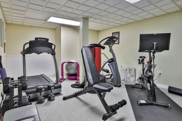 view of workout area
